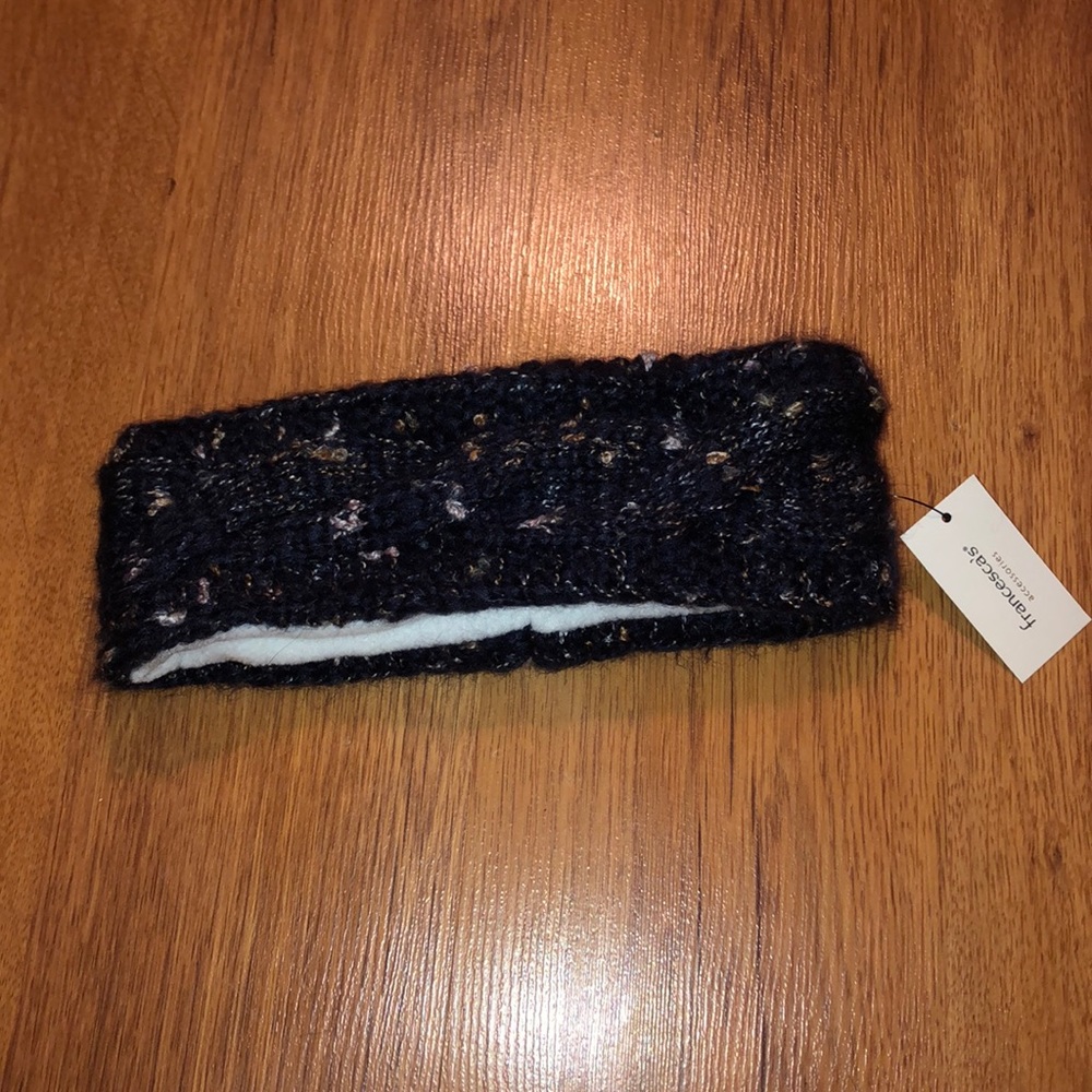Francescas Navy speckled headband